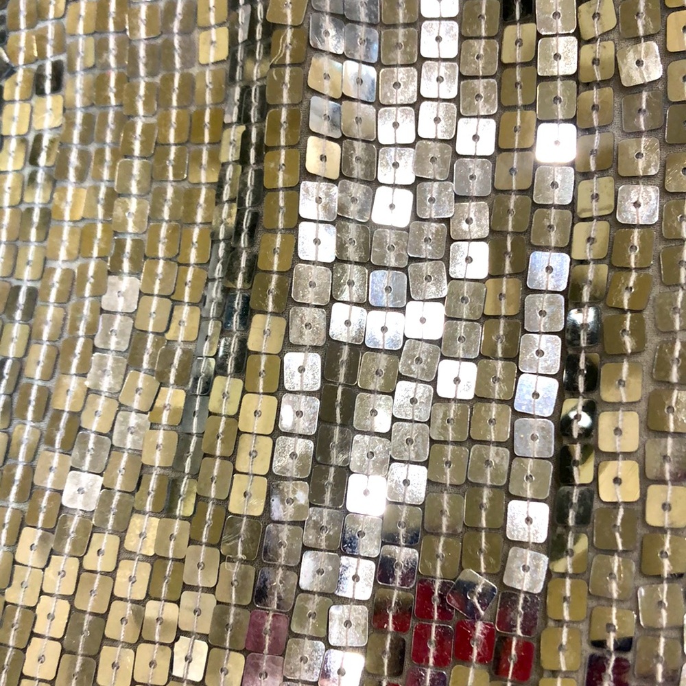 Exquisite Silver Square Sequin Blouse! - image 3